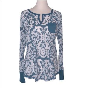 Daytrip henley pocket thermal long sleeved top